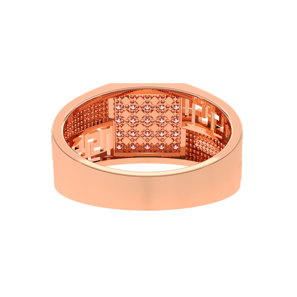 Stackable Round Diamond Ring For Men